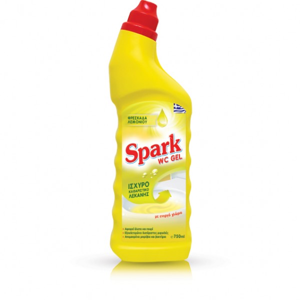 Spark wc 750ml | Yγρό καθαρισμού τουαλέτας με ενεργό χλώριο Απορρυπαντικά