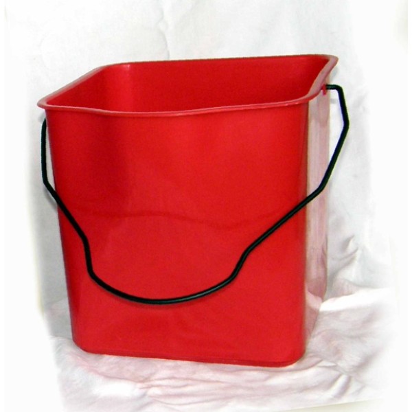 Κουβάς κόκκινος 25lt για καρότσι καθαρισμού. Κουβάδες