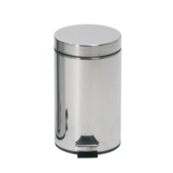 Κάδος γυαλιστέρου ΙΝΟΧ 12lt με πεντάλ Κάδοι απορ/των μεταλλικοί Κάδος γυαλιστέρου ΙΝΟΧ 12lt με πεντάλ Κάδοι απορ/των μεταλλικοί