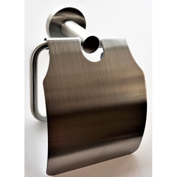 Χαρτοθήκη WC με καπάκι για οικιακό ρολό από ανοξείδωτο ατσάλι 304 MAT Συσκευές χαρτιού υγείας Χαρτοθήκη WC με καπάκι για οικιακό ρολό από ανοξείδωτο ατσάλι 304 MAT Συσκευές χαρτιού υγείας