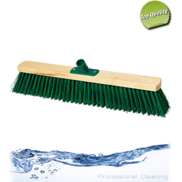 Ξύλινη Σκούπα με σκληρή τρίχα 60εκ Σκούπες