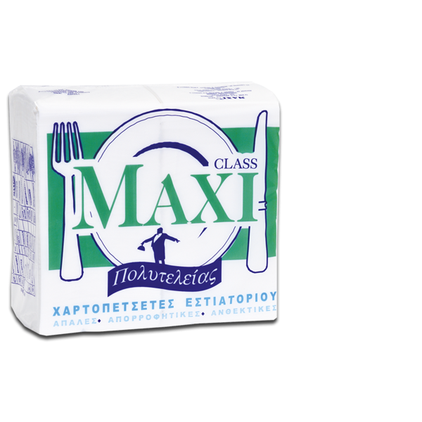 Χαρτοπετσέτα πολυτελείας 23*24 λευκή 5Χ750 τεμ Χαρτοπετσέτες