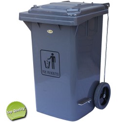 Κάδος απορριμμάτων 120lt. με πεντάλ & 2 ρόδες Κάδοι απορ/των πλαστικοί