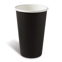 Ποτήρι χάρτινο ΜΑΥΡΟ 16oz | 50 τεμάχια Ποτήρια χάρτινα