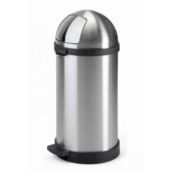 Κάδος 50lt | Ανοξείδωτος με πεντάλ Κάδοι απορ/των μεταλλικοί