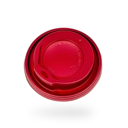 Καπάκι 80mm κόκκινη πιπίλα ποτηριού 8oz | 100 τεμάχια Καπάκια ποτηριών