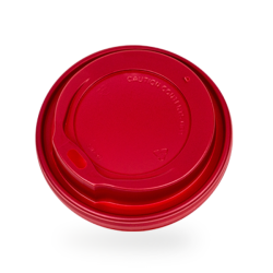 Καπάκι 90mm κόκκινη πιπίλα ποτηριού 12oz | 100 τεμάχια Καπάκια ποτηριών