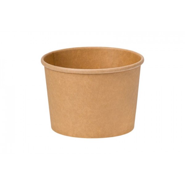 ΣΚΕΥΟΣ ΚΡΑΦΤ 16oz (500ml) ΣΤΡΟΓΓΥΛΟ ΓΙΑ ΣΟΥΠΑ  50ΤΕΜ. Σκεύη φαγητού χάρτινα