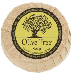 Olive Tree σαπούνι ελαιόλαδου στρογγυλό 30γρ  Προϊόντα Λαδιού - Aloe Vera - Aromatic Tea