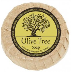 Olive Tree σαπούνι ελαιόλαδου στρογγυλό 30γρ  Προϊόντα Λαδιού - Aloe Vera - Aromatic Tea