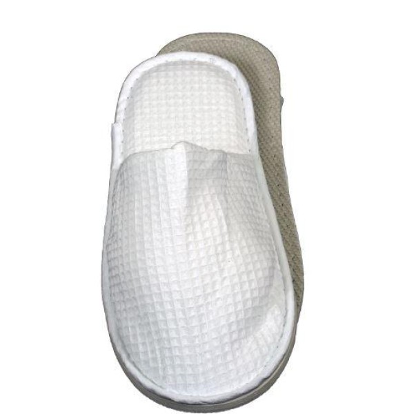 Παντόφλες πικέ waffle κλειστές με σόλα 5mm sponge 5mm  Παντόφλες