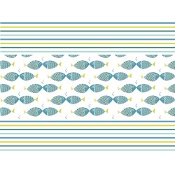 ΣΟΥΠΛΑ ΓΡΑΦΗΣ 29*39 FISH COLOR STRIPES 1000τ Σουπλά