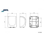 ΣΤΕΓΝΩΤΗΡΑΣ JOFEL AA19600 ΜΑΥΡΟΣ 1400W SENSOR Στεγνωτήρες χεριών