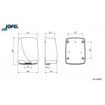 ΣΤΕΓΝΩΤΗΡΑΣ JOFEL AA14000 ΛΕΥΚΟΣ 1400W SENSOR Στεγνωτήρες χεριών