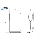 ΣΤΕΓΝΩΤΗΡΑΣ JOFEL TIFON AA25950 ΓΡΑΦΙΤΗΣ 1550W  Στεγνωτήρες χεριών
