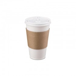 Χάρτινοι Δακτύλιοι Ποτηριών Kraft 12-16oz - 100τεμ Θήκες μεταφοράς καφέ