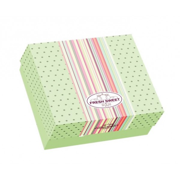 Κουτί ζαχαροπλαστείου fresh sweet μεταλιζέ Νο 2 Κουτιά ζαχαροπλαστικής