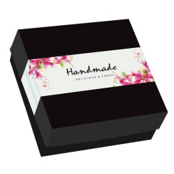 Κουτί ζαχαροπλαστικής μεταλιζέ Νο 40 Handmade Κουτιά ζαχαροπλαστικής