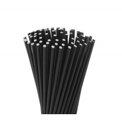 Χάρτινα καλαμάκια freddo μαύρα 3/φ συσκευασμένα 4mm/19cm 500τεμ Χάρτινα καλαμάκια