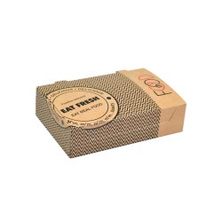 Χάρτινα κουτιά easy open για club sandwich 21x14x5,5cm Σκεύη φαγητού χάρτινα