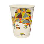 ΠΟΤΗΡΙ ΔΙΠΛΟΤΟΙΧΟ FACES 14oz 25τ Ποτήρια χάρτινα