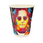 ΠΟΤΗΡΙ ΔΙΠΛΟΤΟΙΧΟ FACES 14oz 25τ Ποτήρια χάρτινα