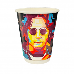 ΠΟΤΗΡΙ ΔΙΠΛΟΤΟΙΧΟ FACES 14oz 25τ Ποτήρια χάρτινα