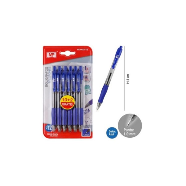 ΣΤΥΛΟ ΜΕ ΚΟΥΜΠΙ & GRIP 1ΜΜ είδη γραφείου