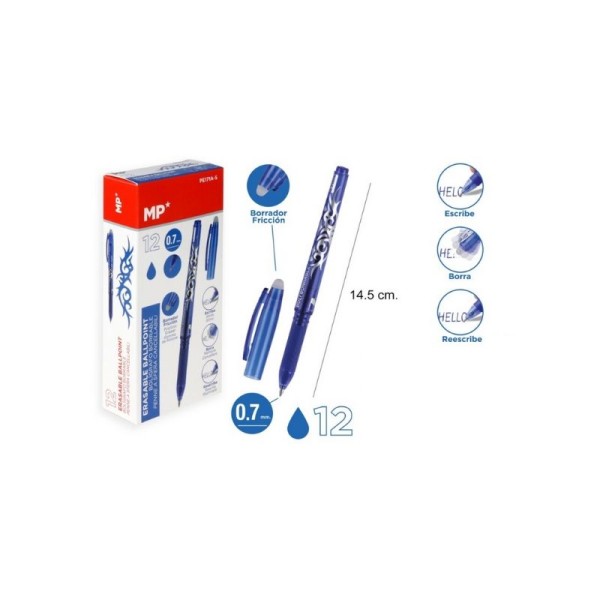 ΣΤΥΛΟ MP ERASABLE 0.7mm ΜΠΛΕ είδη γραφείου