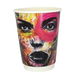 ΠΟΤΗΡΙ DW  COLORED BEAUTY 14oz 25τεμ Ποτήρια χάρτινα